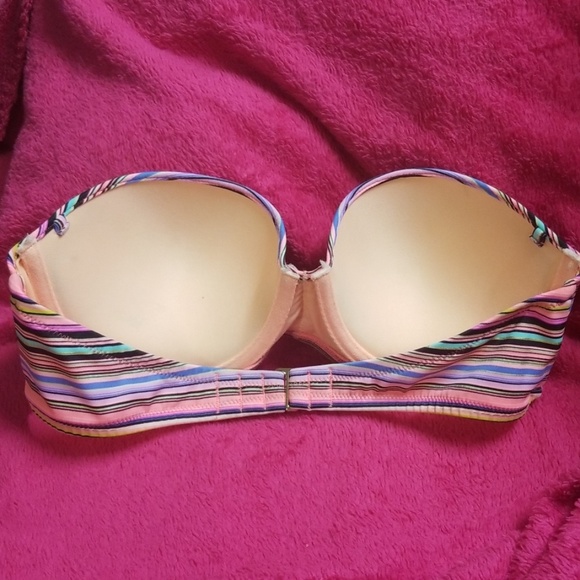 Victoria secret striped bandeau top 34C - Picture 2 of 4